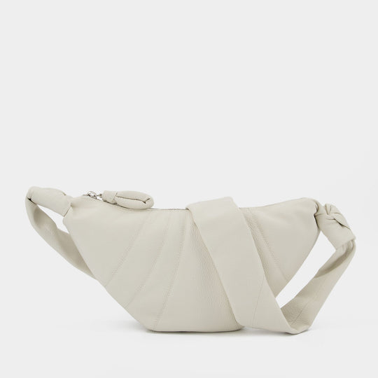 Small Croissant Crossbody  - Lemaire - Chalk - Leather