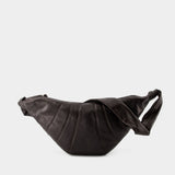 Medium Croissant Bag - Lemaire - Leather - Dark Chocolate