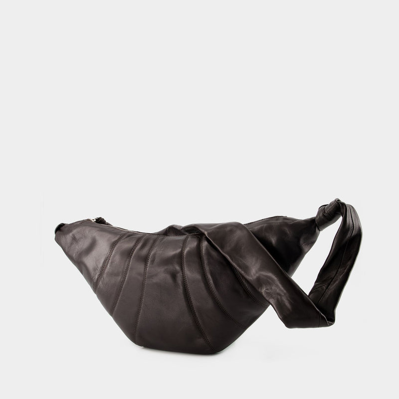 Medium Croissant Bag - Lemaire - Leather - Dark Chocolate