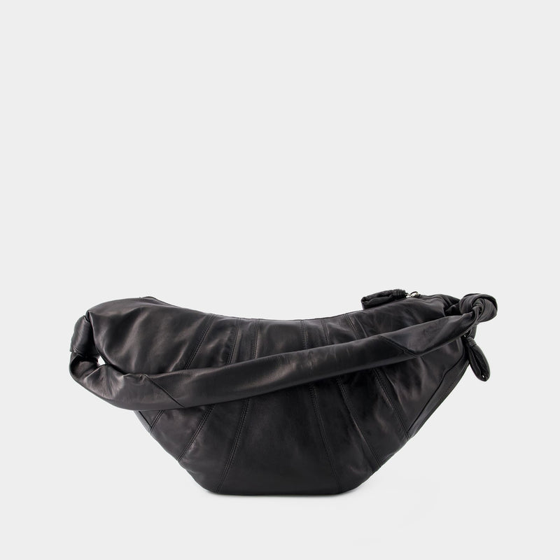 Large Croissant Crossbody  - Lemaire - Black - Leather