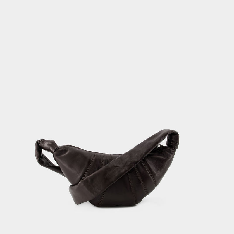 Small Croissant Bag - Lemaire - Leather - Dark Chocolate