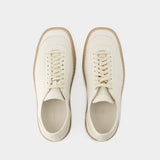 Linoleum Basic Sneakers - Lemaire - Leather - White Clay