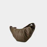 Large Croissant Bag - Lemaire - Leather - Dark Tobacco