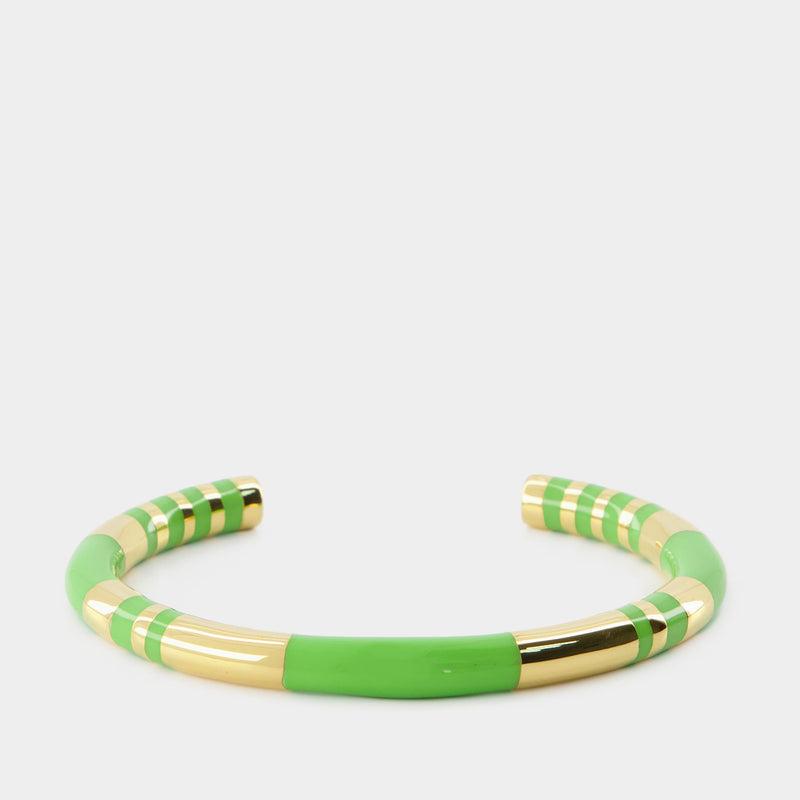 Bracelet - Aurélie Bidermann - Lime Green - Gold Metal