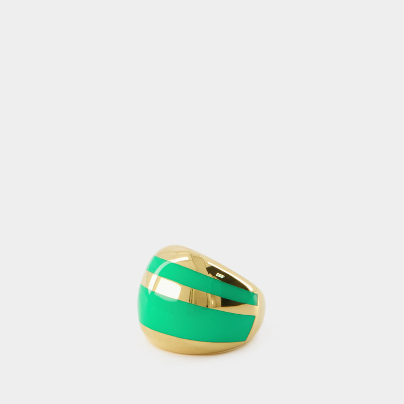 Ring - Aurélie Bidermann - Green Tropical - Gold Metal