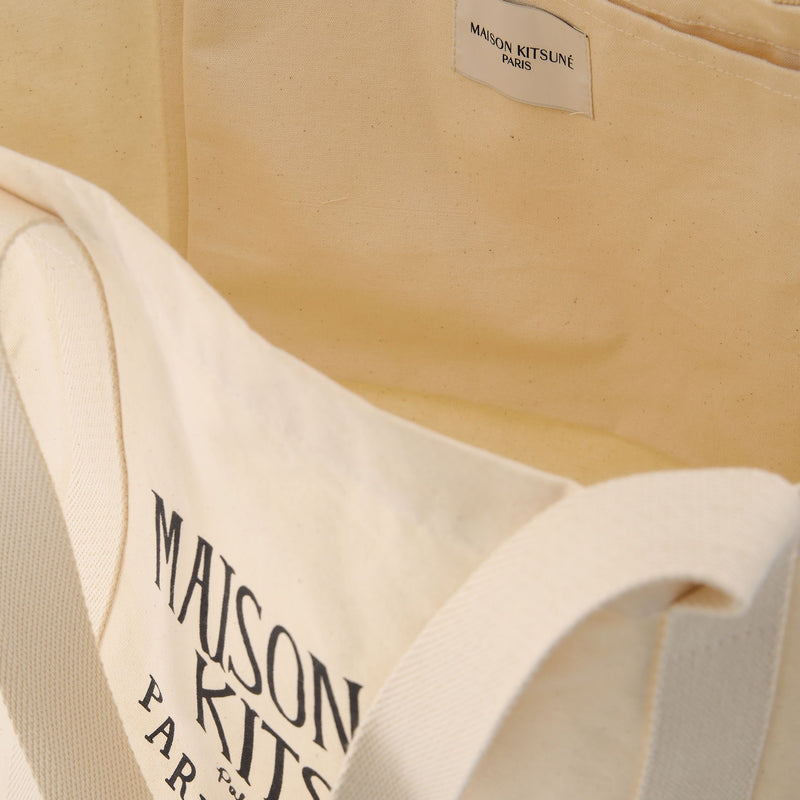 Palais Royal Tote Bag - Maison Kitsune - Cream - Cotton