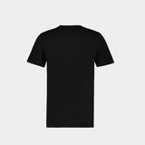 Double Monogram Fox Head Patch Classic T-Shirt in Black Cotton