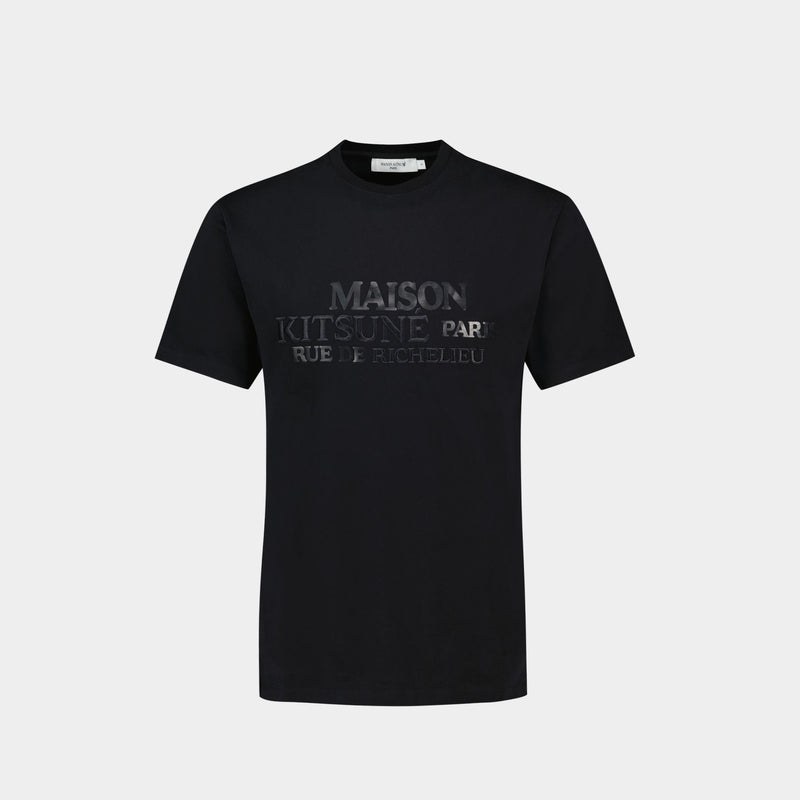 Rue Richelieu Relaxed T-Shirt in Black Cotton