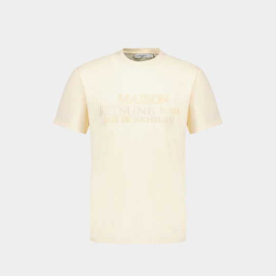 Paris T-Shirt - Maison Kitsuné - Cream - Cotton