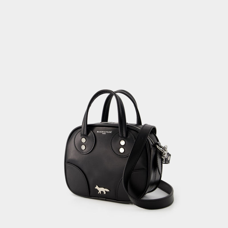 【関税込み】Boogie Crossbody - Maison Kitsune - Leather - Bl Boogie Crossbody Bag - Maison Kitsune - Leather - Black