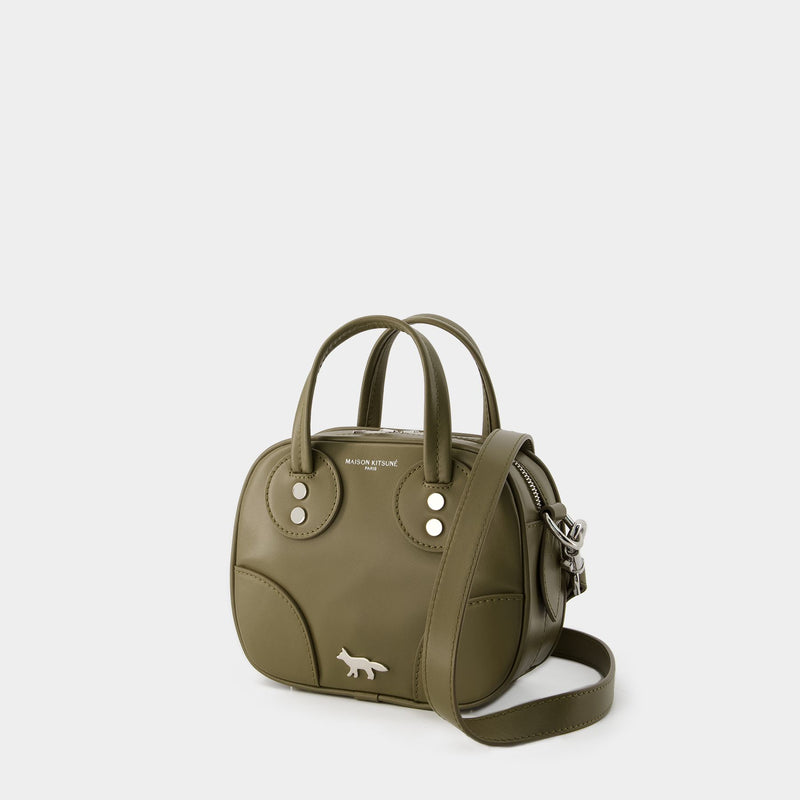 Boogie Crossbody Bag - Maison Kitsune - Leather - Khaki