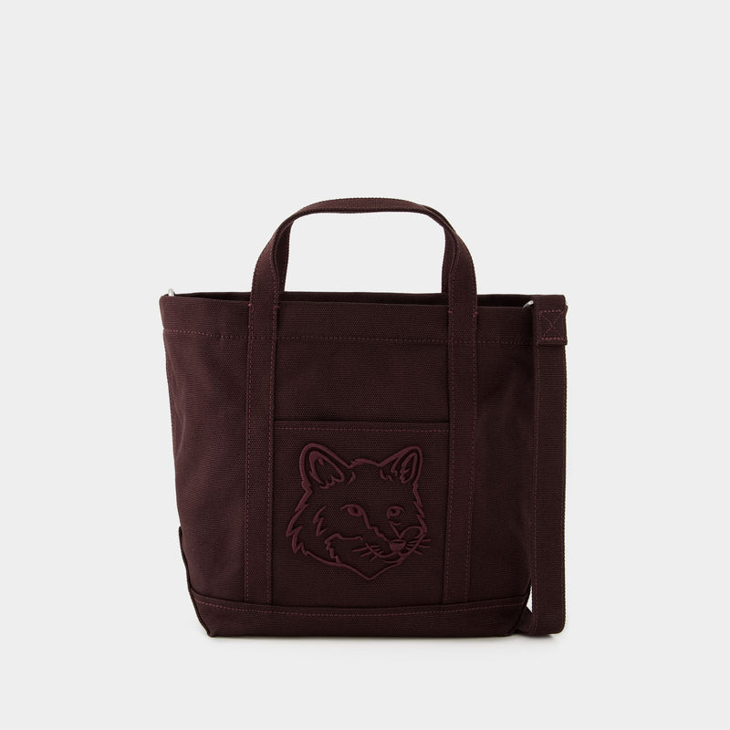 Mini Fox Head Tote Bag - Maison Kitsune - Canvas - Pecan