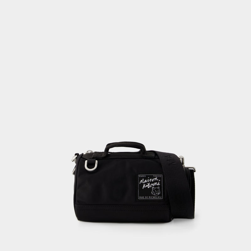 Mini Duffle Bag - Maison Kitsune - Nylon - Black