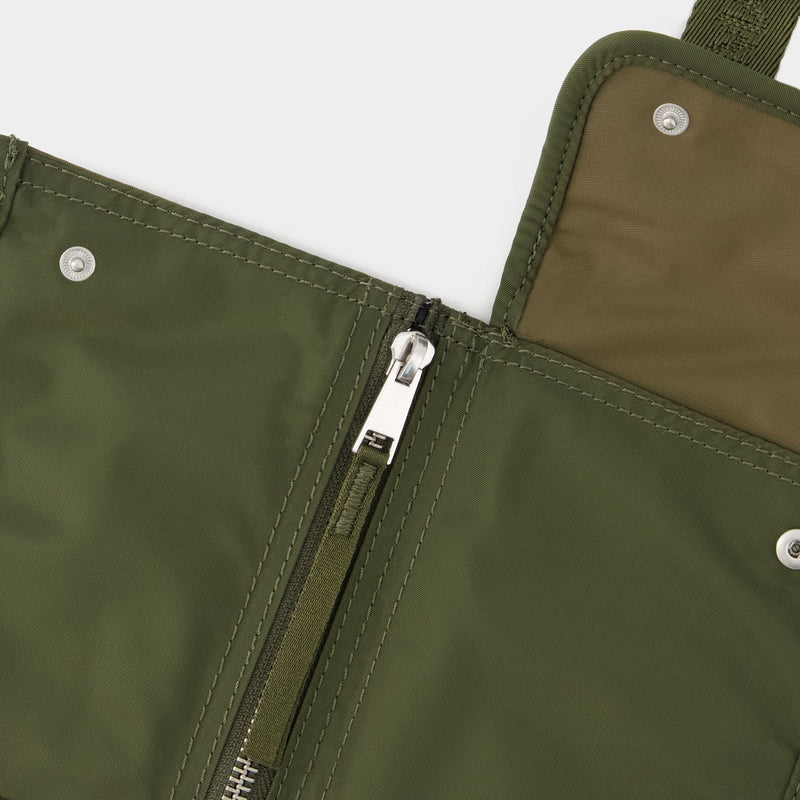 Neck Pouch Crossbody - Maison Kitsune - Nylon - Khaki