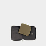 Zipped Wallet - Maison Kitsune - Leather - Black