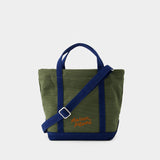 Fox Head Pocket Mini Tote Bag - Maison Kitsune - Canvas - Army green