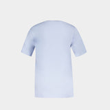 Chillax Fox Patch T-Shirt - Maison Kitsune - Cotton - Blue