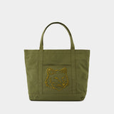 Fox Head Large Shopper Bag - Maison Kitsune - Cotton - Green