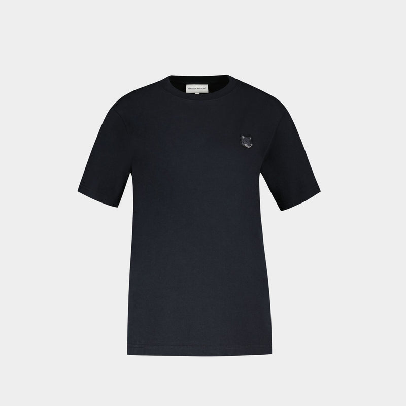 Bold Fox Head Patch Comfort T-Shirt - Maison Kitsune - Cotton - Black