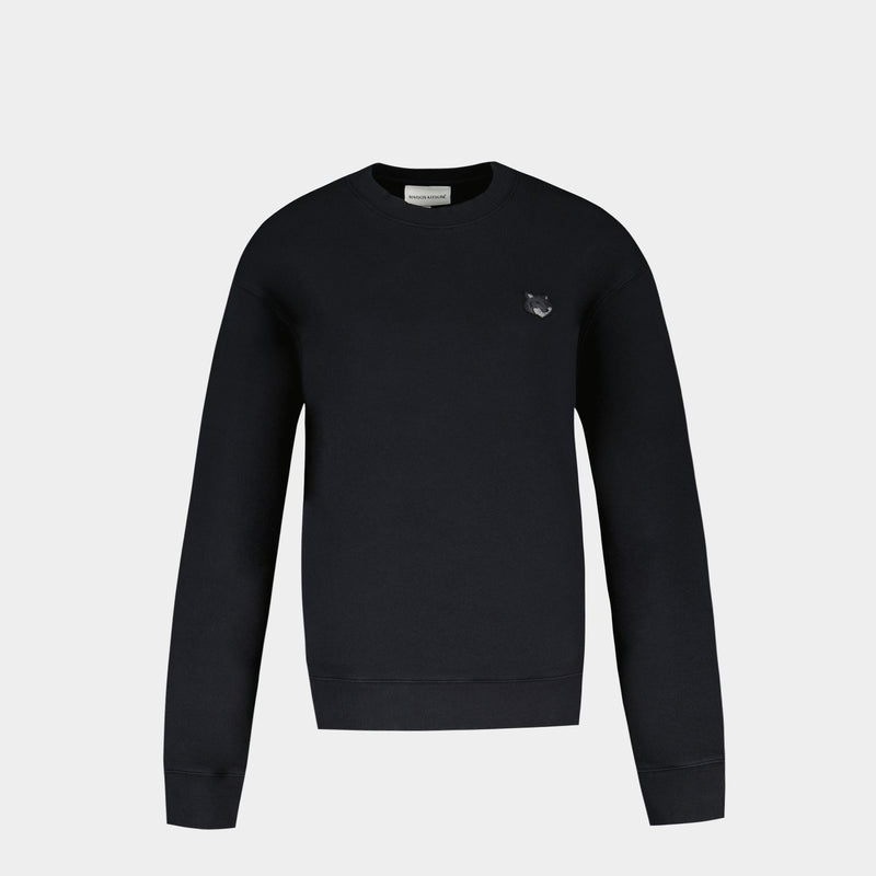 Fox Head Patch Comfort Sweatshirt - Maison Kitsune - Cotton - Black