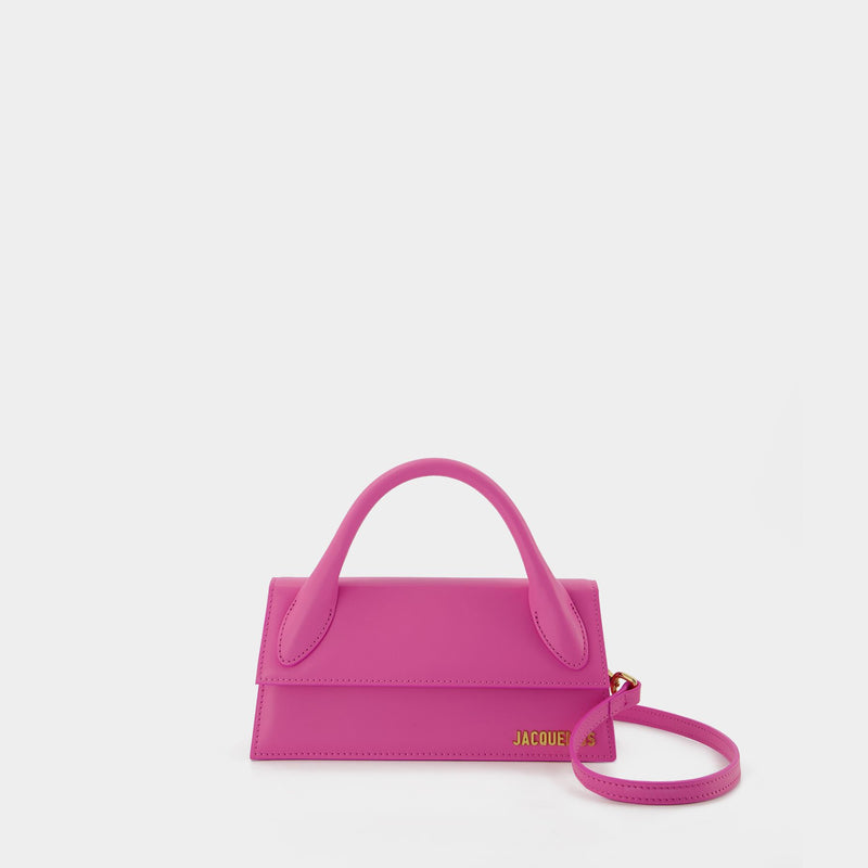 Pink Jacquemus Embossed Le Chiquito Long Satchel