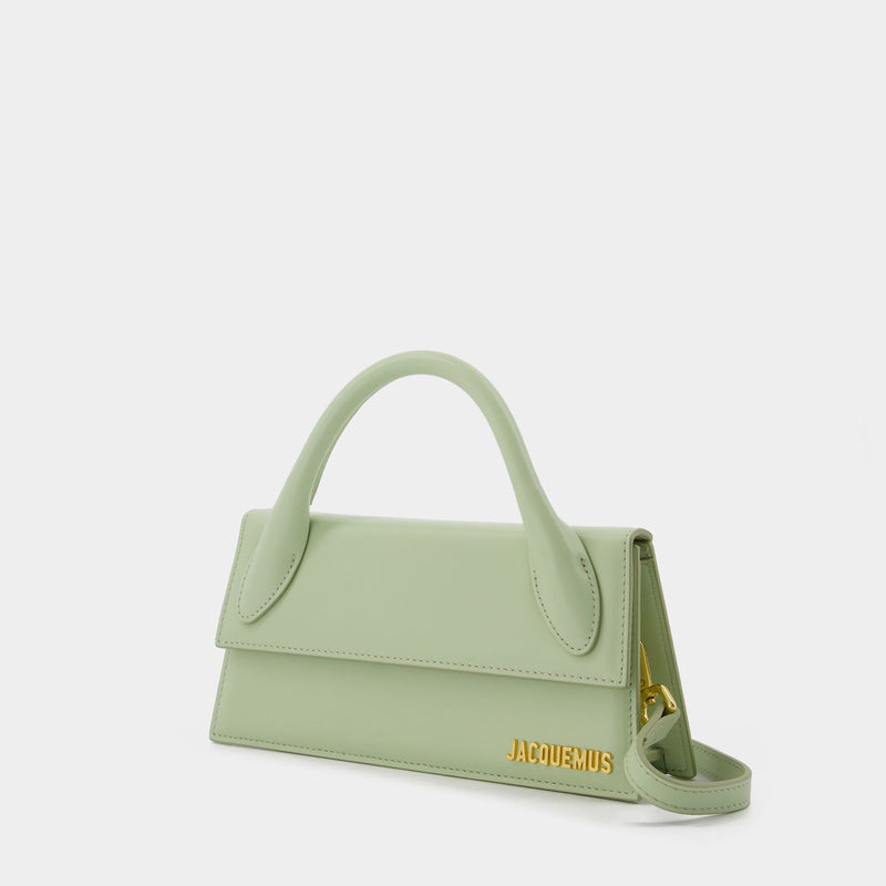 Jacquemus Le Chiquito Long Leather Tote in Green