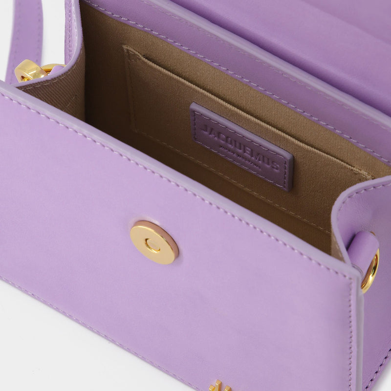 Le Chiquito bag Nœud in Purple Leather