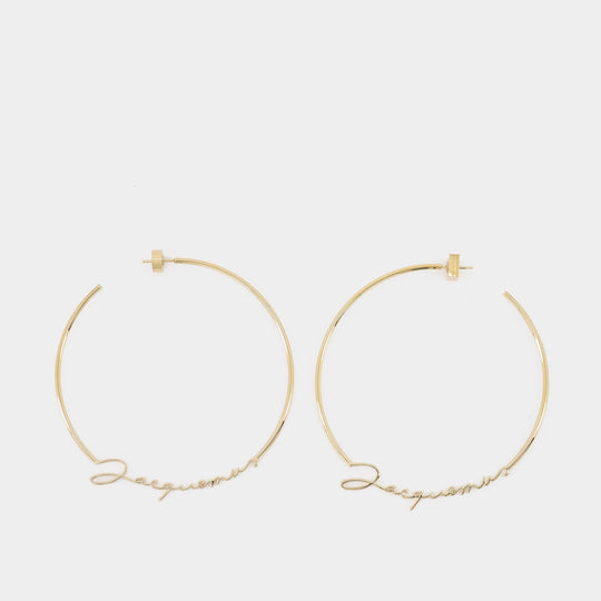 Les Creoles Jacquemus Earring - Jacquemus -  Or - Brass