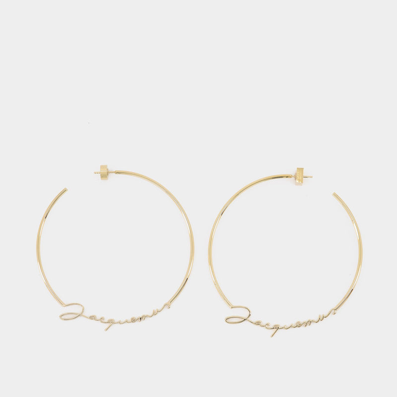 Les Creoles Jacquemus Earring - Jacquemus -  Or - Brass