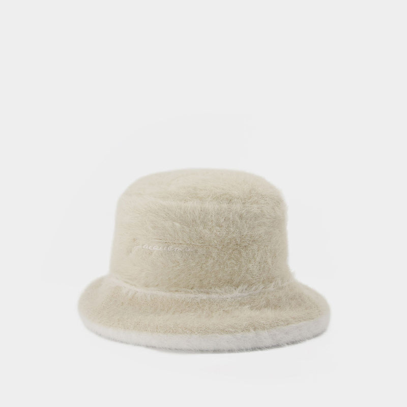 Le Bob Neve Bucket Hat in Beige Fabric