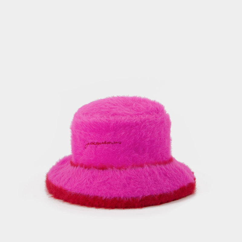 Le Bob Neve Bucket Hat  in Pink Fabric