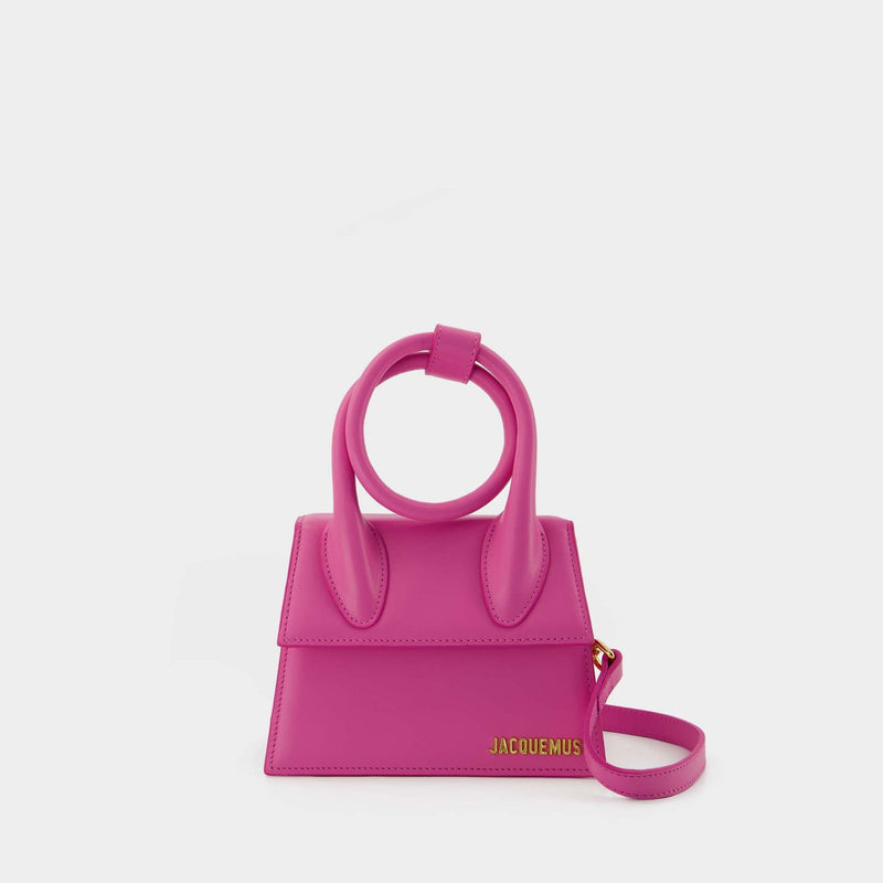 Le Chiquito Leather Tote in Pink - Jacquemus