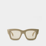 Baci Sunglasses in Beige Acetate