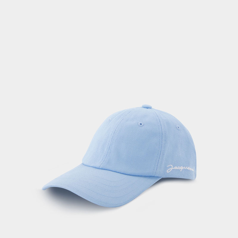 La Casquette Jacquemus Cap in Blue Canvas