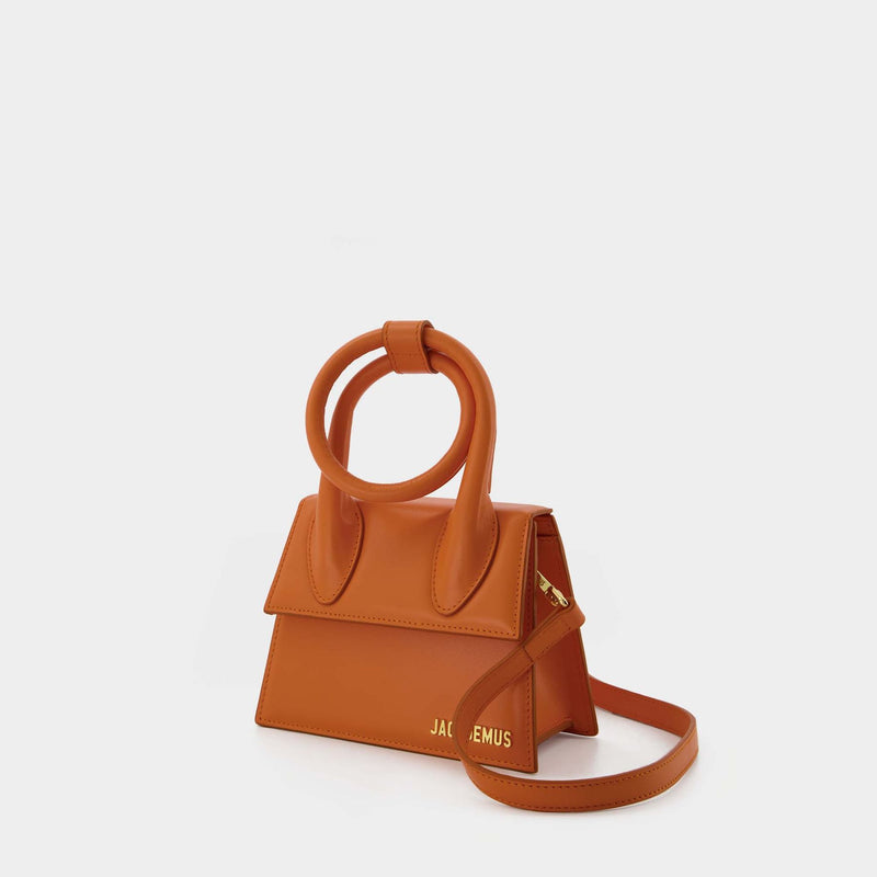 Le Chiquito Noeud Bag Jacquemus Orange Leather
