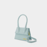 Le Chiquito Moyen Bag - Jacquemus -  Blue Pale - Leather