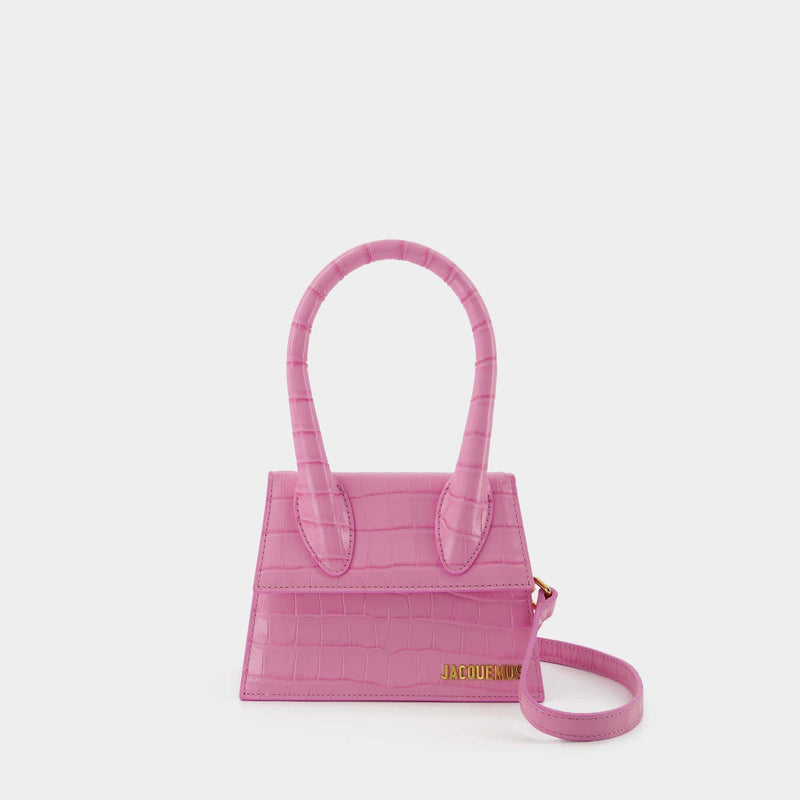 Jacquemus Neon Pink Le Chiquito Leather Top-Handle Bag