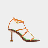 Les Sandales Pralu Sandals - Jacquemus -  Light Orange - Leather