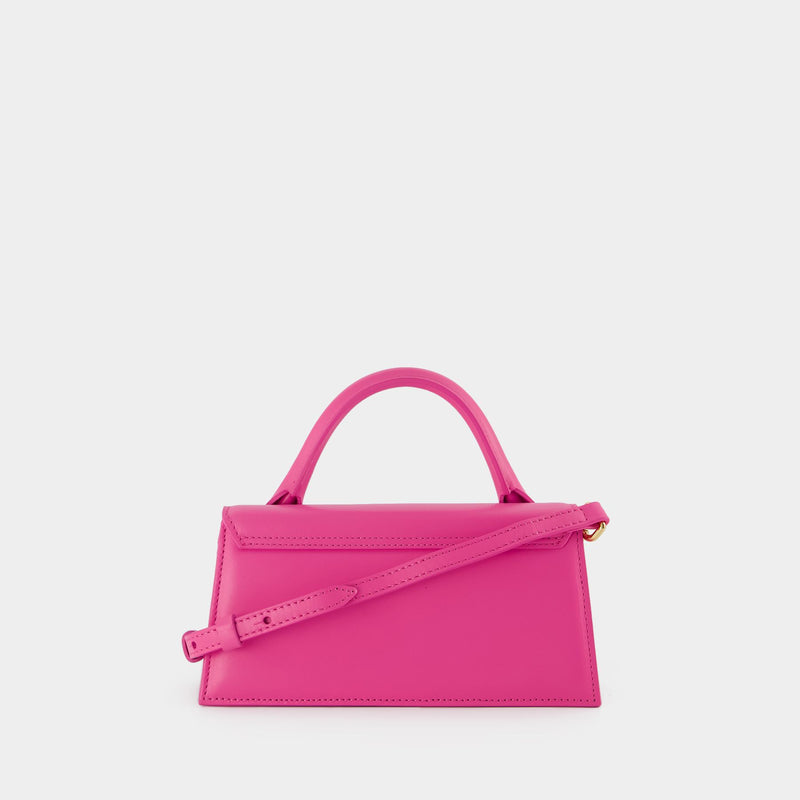 Jacquemus Neon Pink Le Chiquito Leather Top-Handle Bag