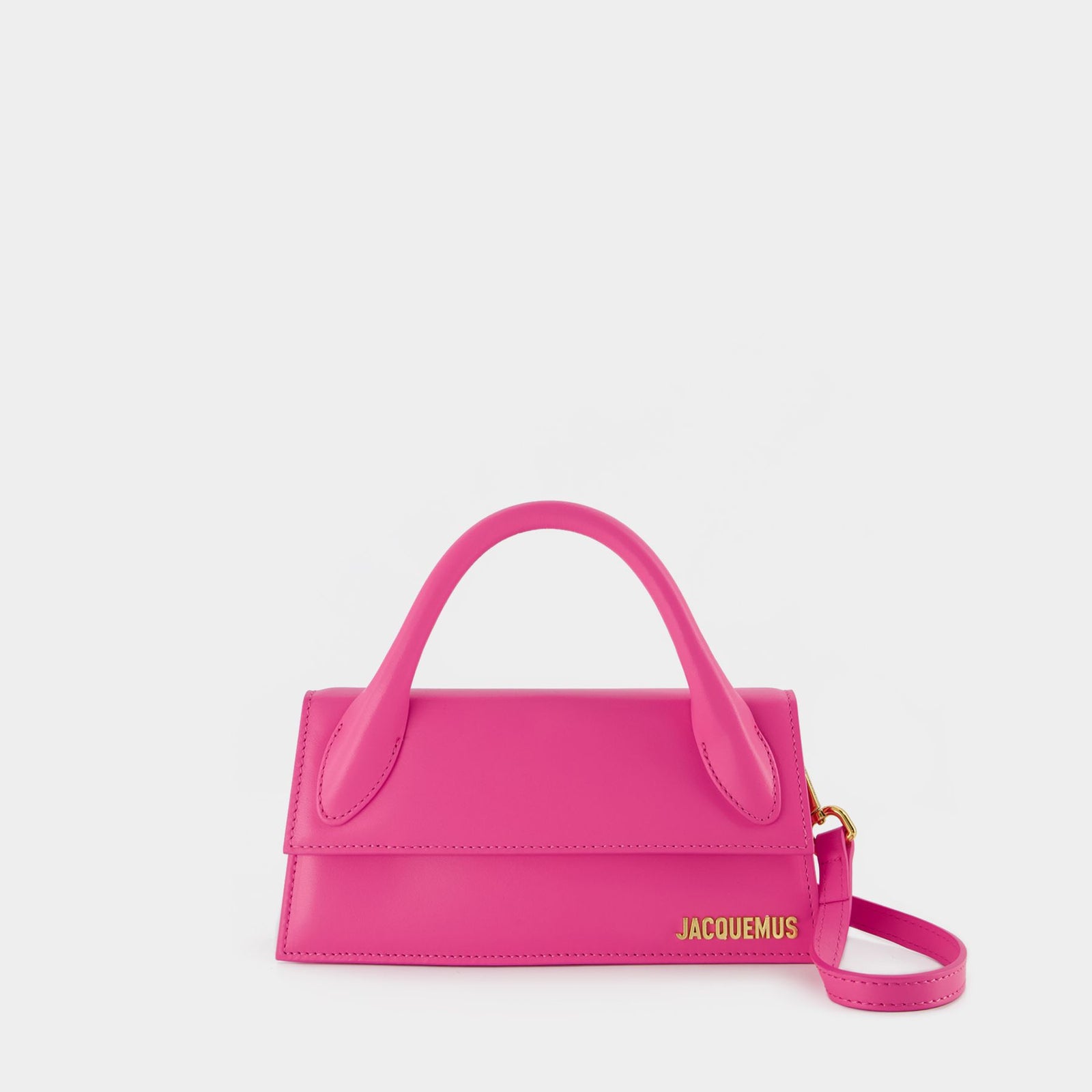 Le Chiquito Long Bag Jacquemus Leather Neon Pink