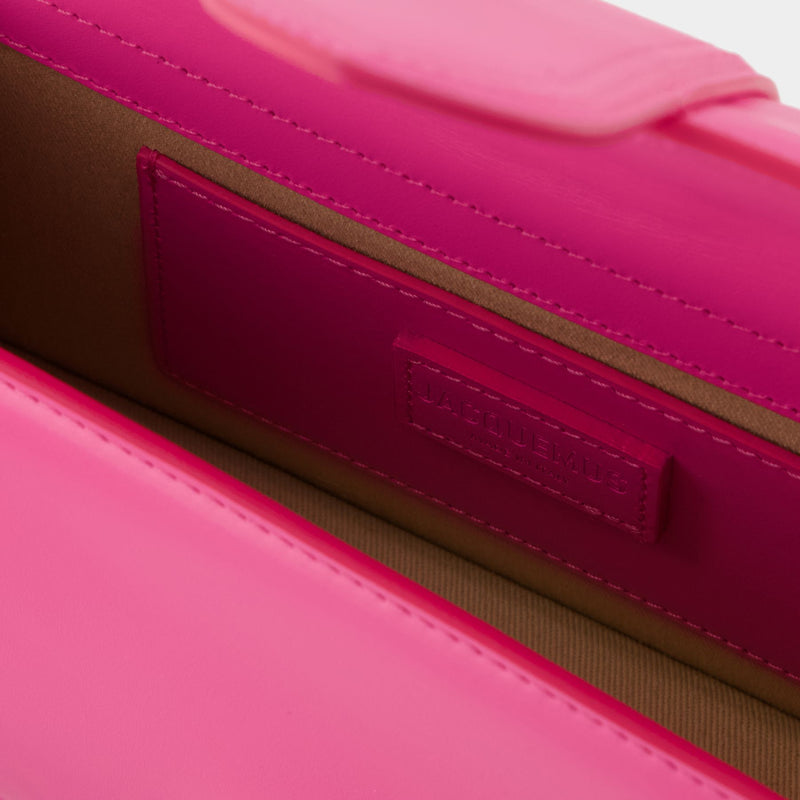 Le Grand Bambino Bag - Jacquemus - Leather - Neon Pink