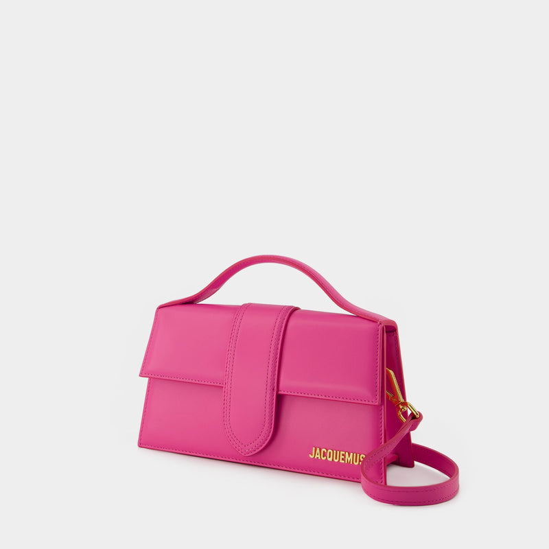 Jacquemus Neon Pink Le Chiquito Leather Top-Handle Bag