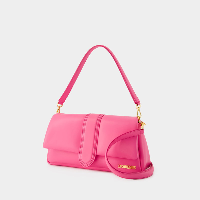 Le Bambimou Bag - Jacquemus - Leather - Neon Pink