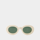 Pralu Sunglasses - Jacquemus - Acetate - Off White