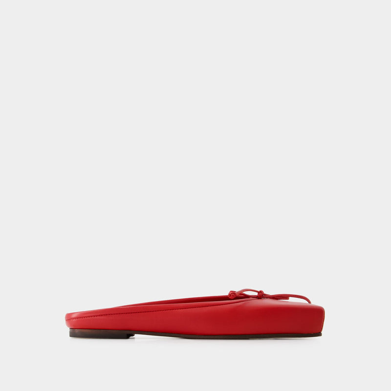 Ballerina Mules - Jacquemus - Leather - Red