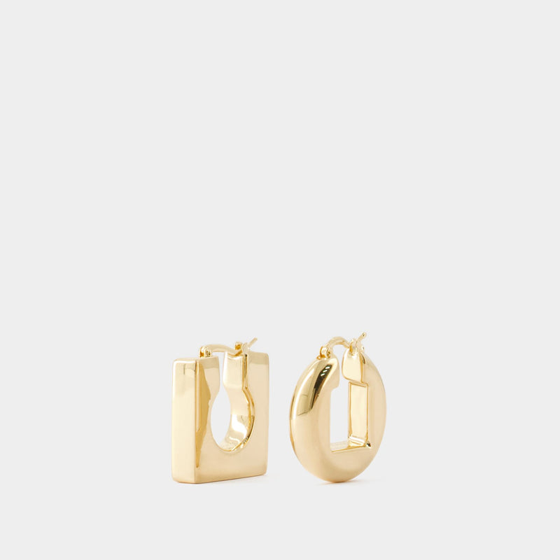 Rond Carre Earrings - Jacquemus - Metal - Gold tone