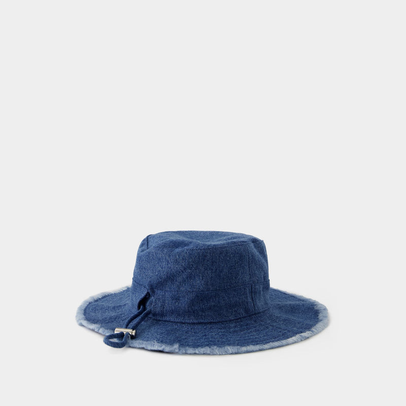 Le Bob Artichaut Bucket Hat - Jacquemus - Cotton - Blue Denim