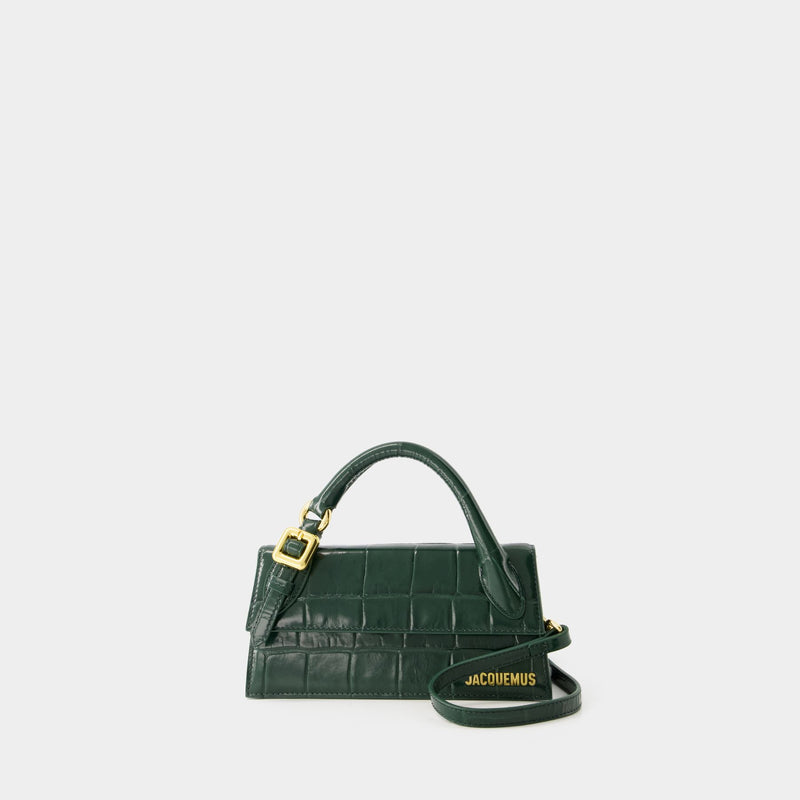 Le Chiquito Long Boucle Bag Jacquemus Leather Dark Green