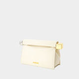 La Pochette Rond Carre - Jacquemus - Cotton - Ivory