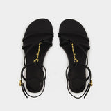 Pralu P Sandals - Jacquemus - Leather - Black
